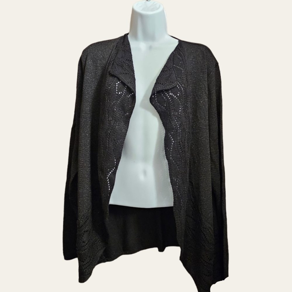 Cardigan Black with shimmer